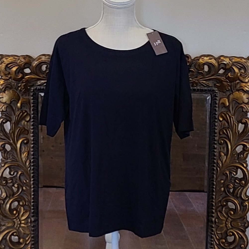 J-jill Black Top Ladies Size S